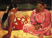Paul Gauguin Tahitian Women(on the Beach) oil painting on canvas